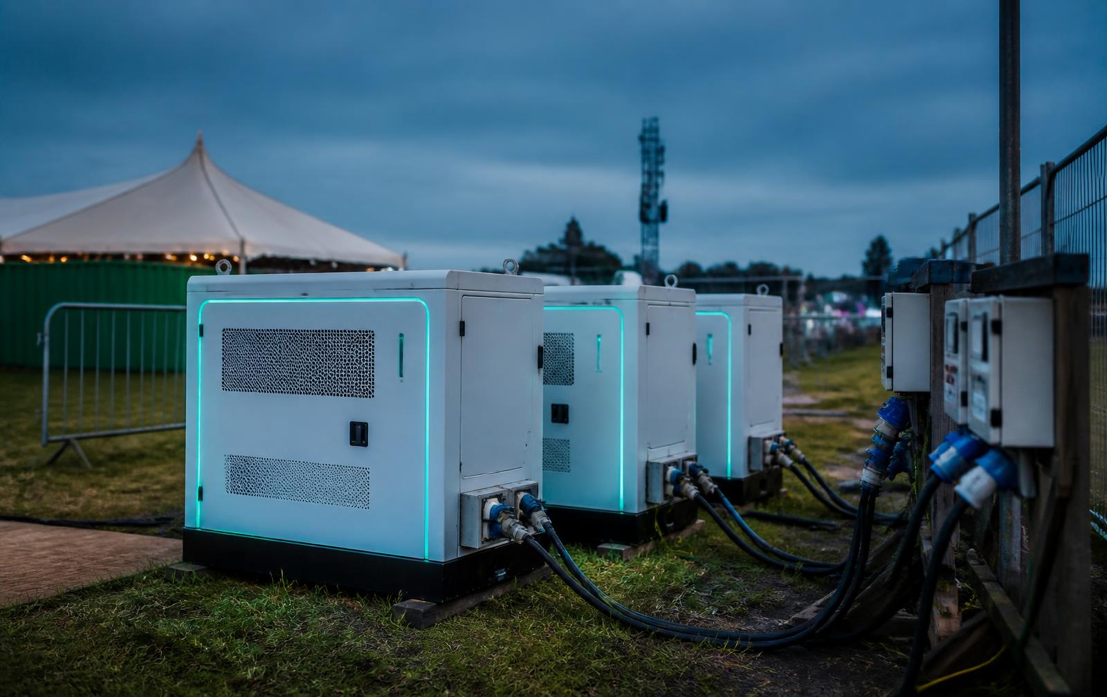 Three battery power units that took the generators off tick-over